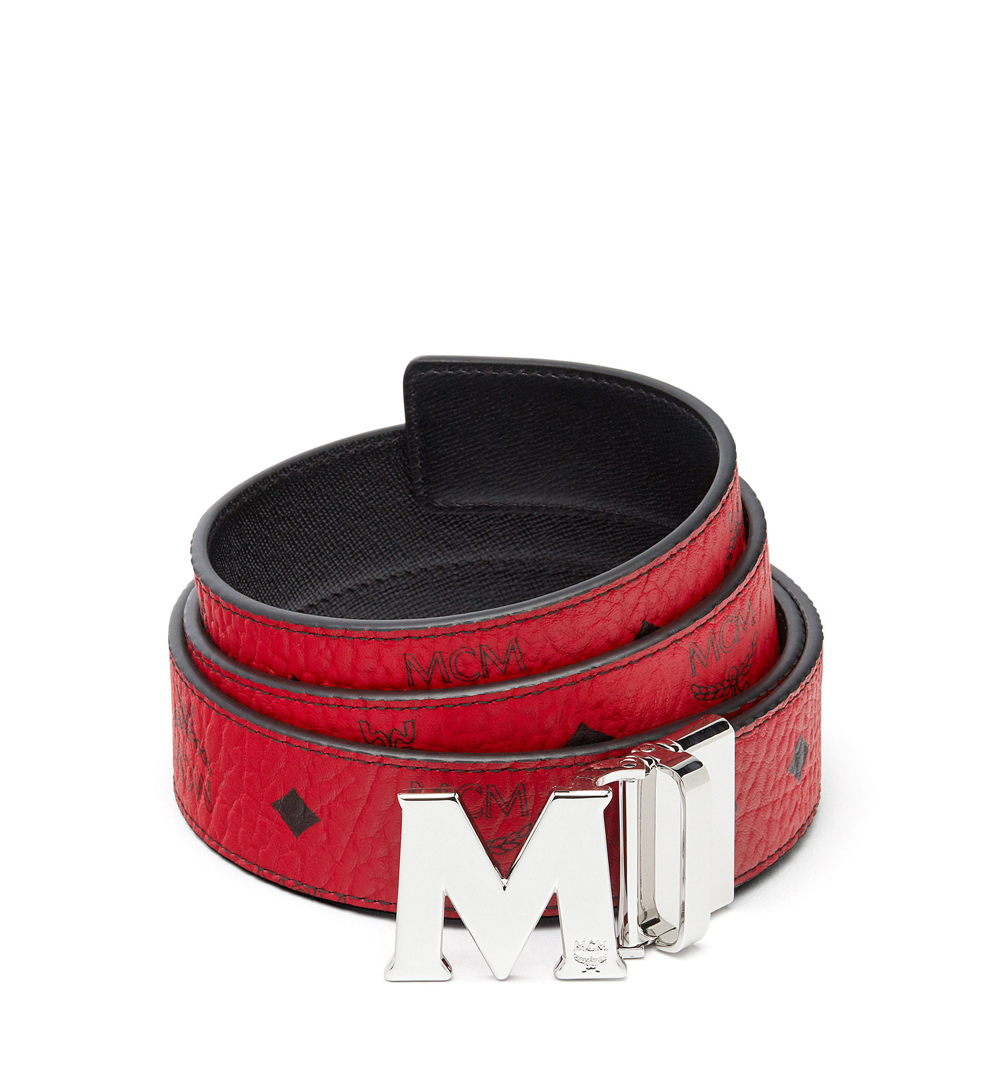 mcm belt men red